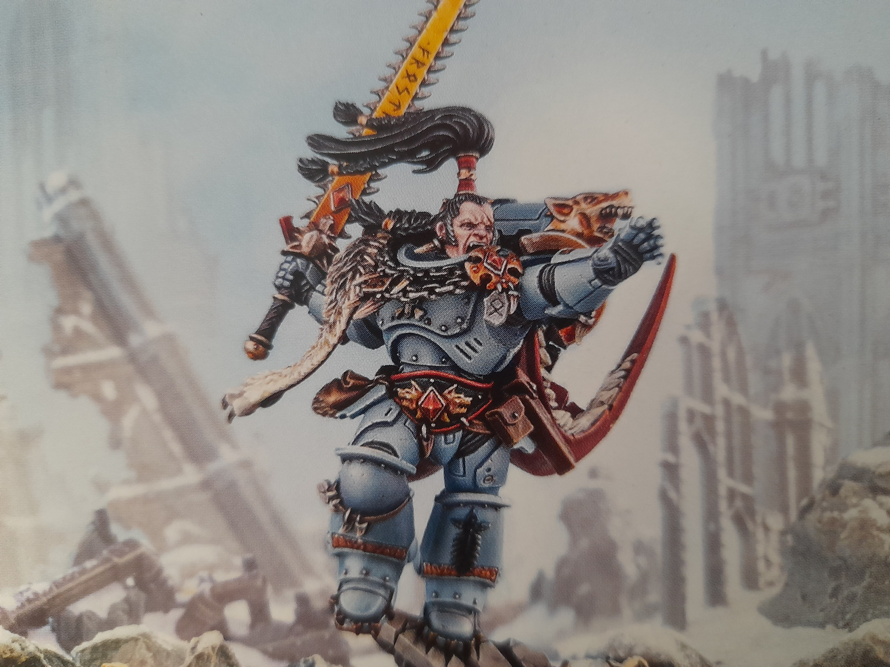 box art image of Ragnar Blackmane model from Warhammer 40,000