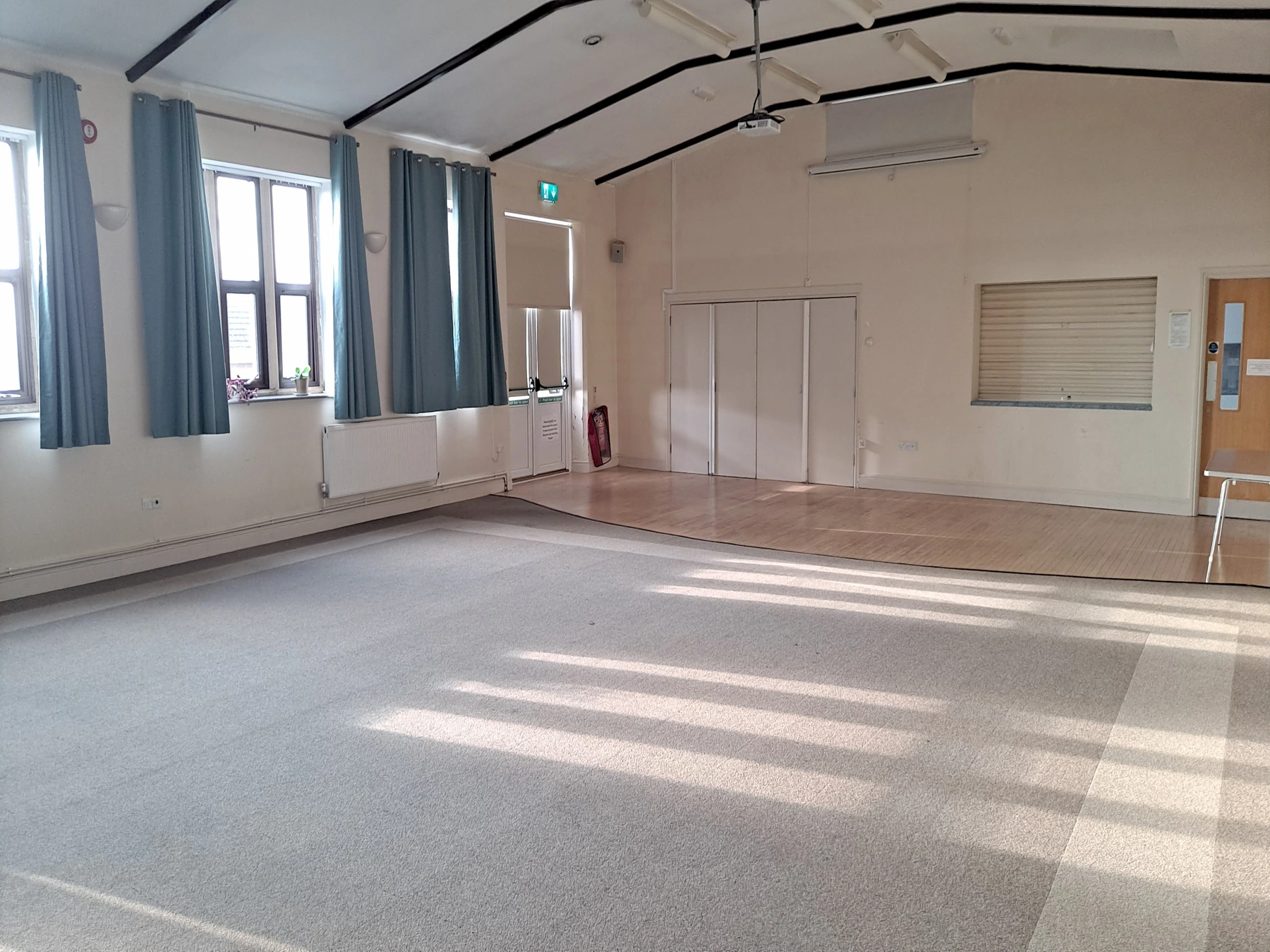 interior view of St Mary's Hall's main space